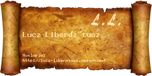 Lucz Liberátusz névjegykártya
